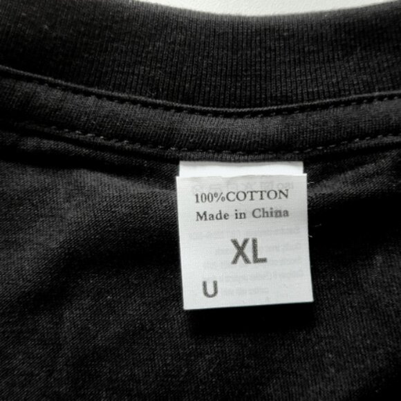 NWT Edgar Allen Poe Pun Black Cotton Novelty 100% Cotton Tee - Picture 5 of 5